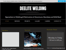 Tablet Screenshot of deelitewelding.com